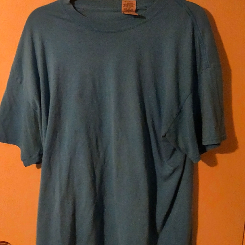 Blue Gildan Plain T-shirt